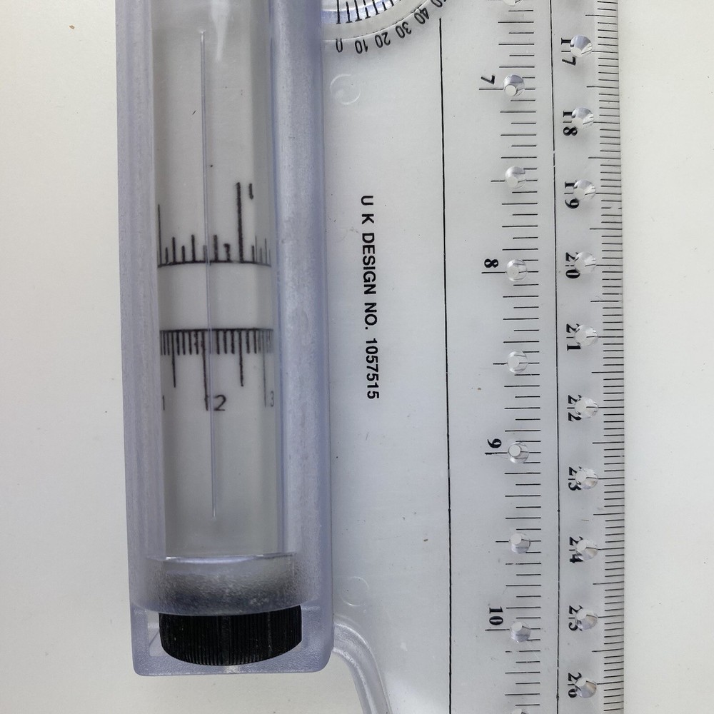 EDMARK ROLLING RULER Instructions Plastic UK Design Vintage