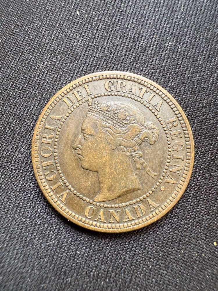 1882-H Canada Large Cent Coin - nice condition