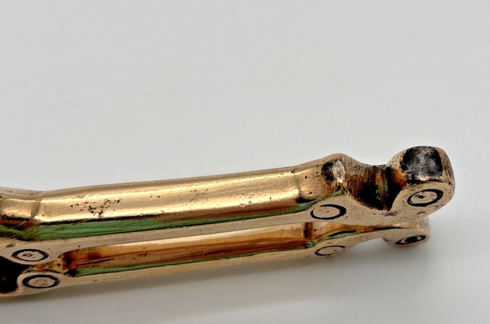 Vintage Solid Brass Rooster Bird Nutcracker Antique Unique Funny Statement Piece