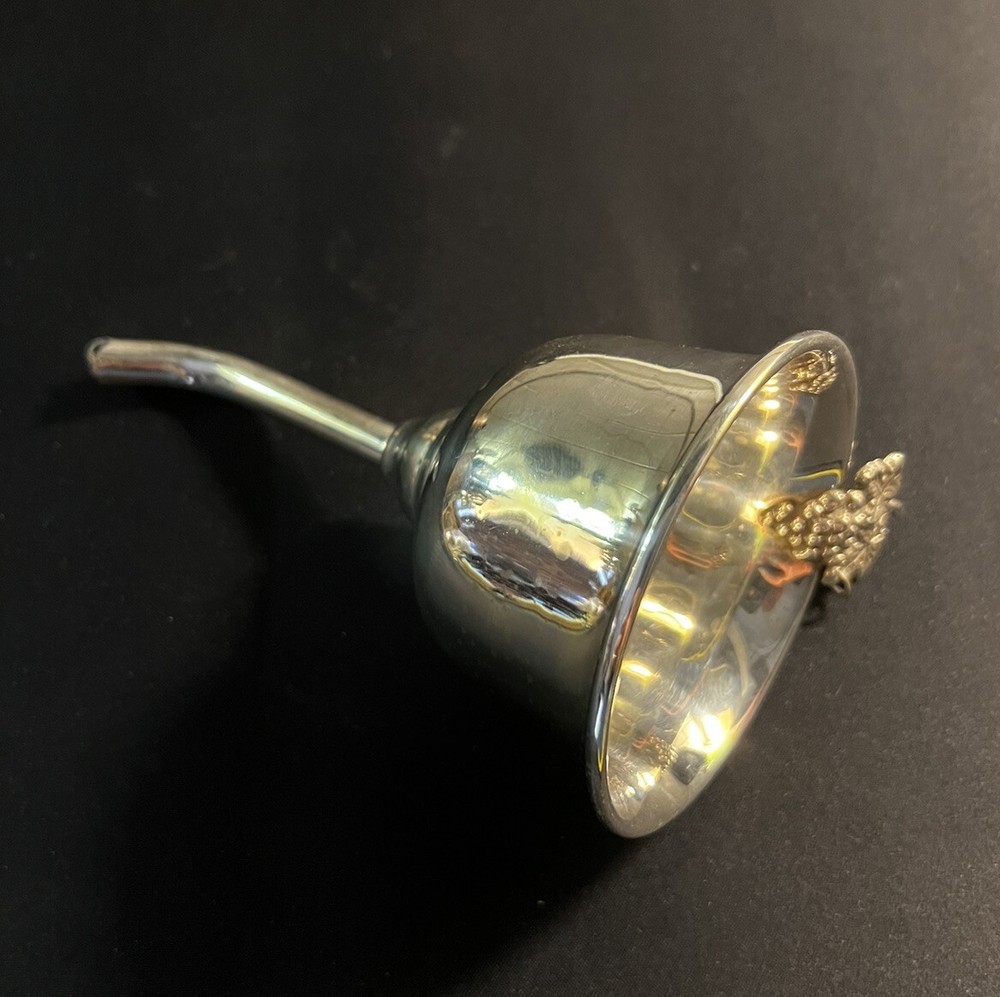 Silverplate Wine Funnel w/Grape Handle 6.5”
