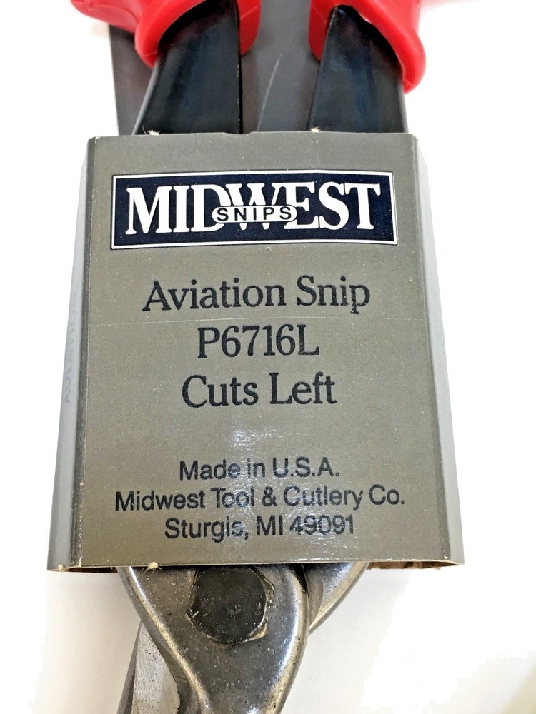 MIDWEST LEFT CUT AVIATION SNIP #6716-L