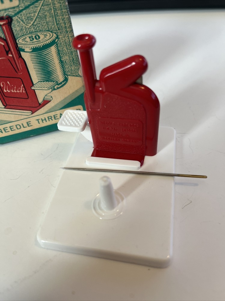 Vintage Witch Needle Threader Original Box made in West Germany