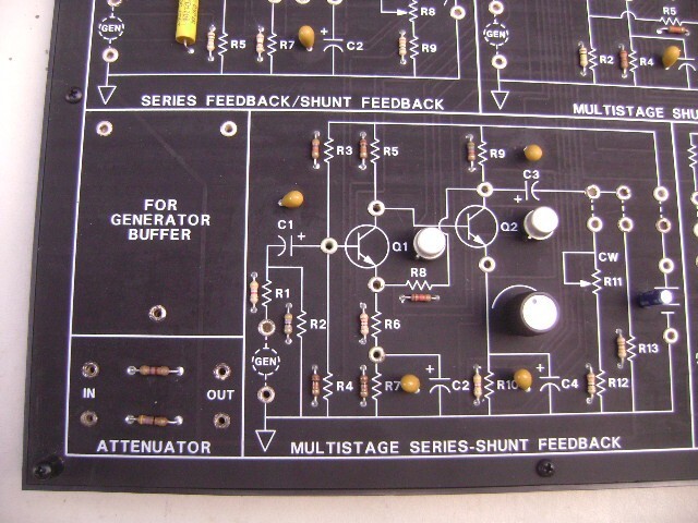LabVolt 91008-20 Transistor Feedback Circuits Electronics Educational Board