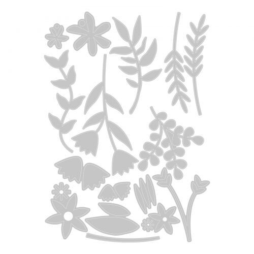 Sizzix "BOHO BOUQUET" by Lisa Jones Flowers Thinlits Dies- 666109 MSRP $25