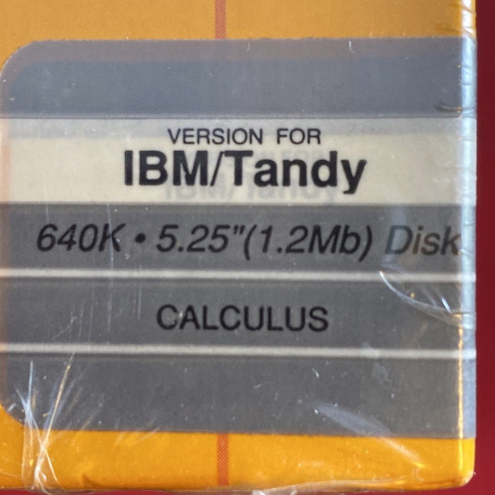 Vintage Sensei Calculus PC Software 1990 IBM/Tandy NOS