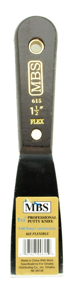 MBS 1.5" Professional Quality Flexible Putty Knife