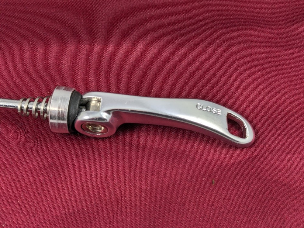 Vintage Unbranded FRONT Quick Release Skewer Silver NOS Q32