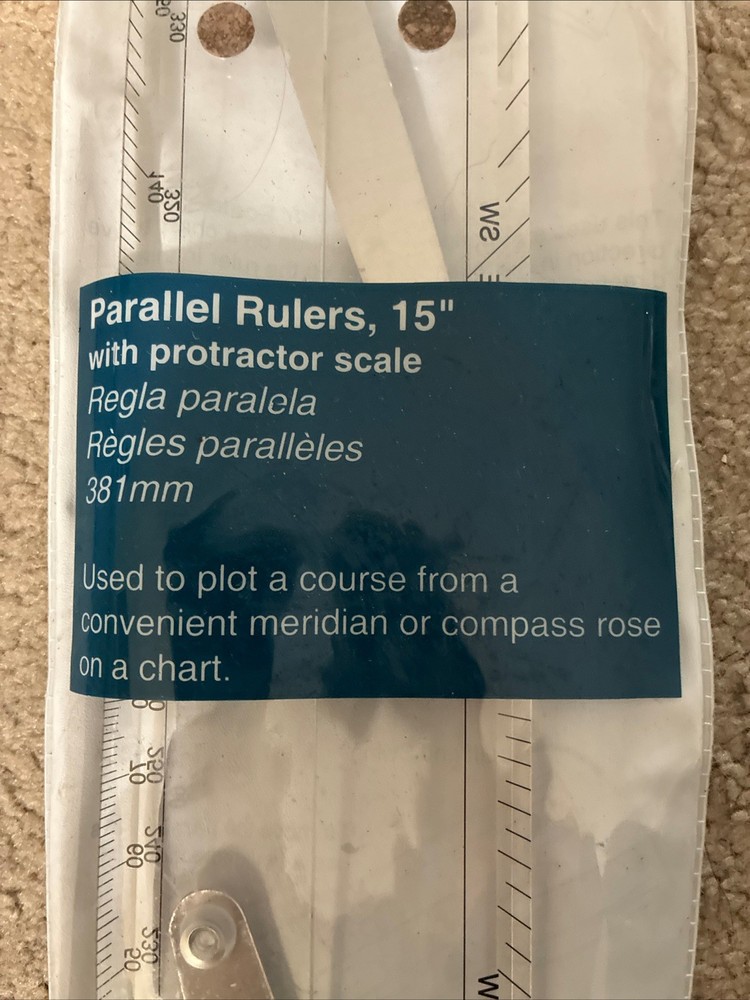 Weems & Plath Marine Navigation Parallel Ruler 15”