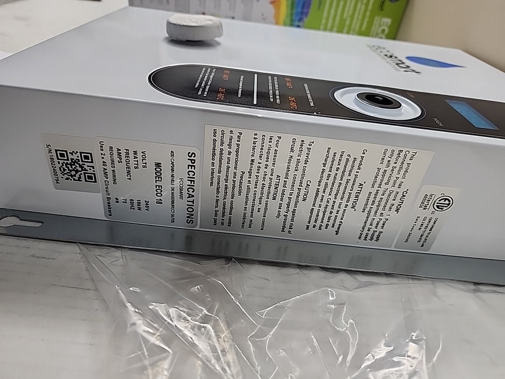 EcoSmart 18 kW 3.51 GPM 240-Volt Electric Tankless Water Heater ECO 18