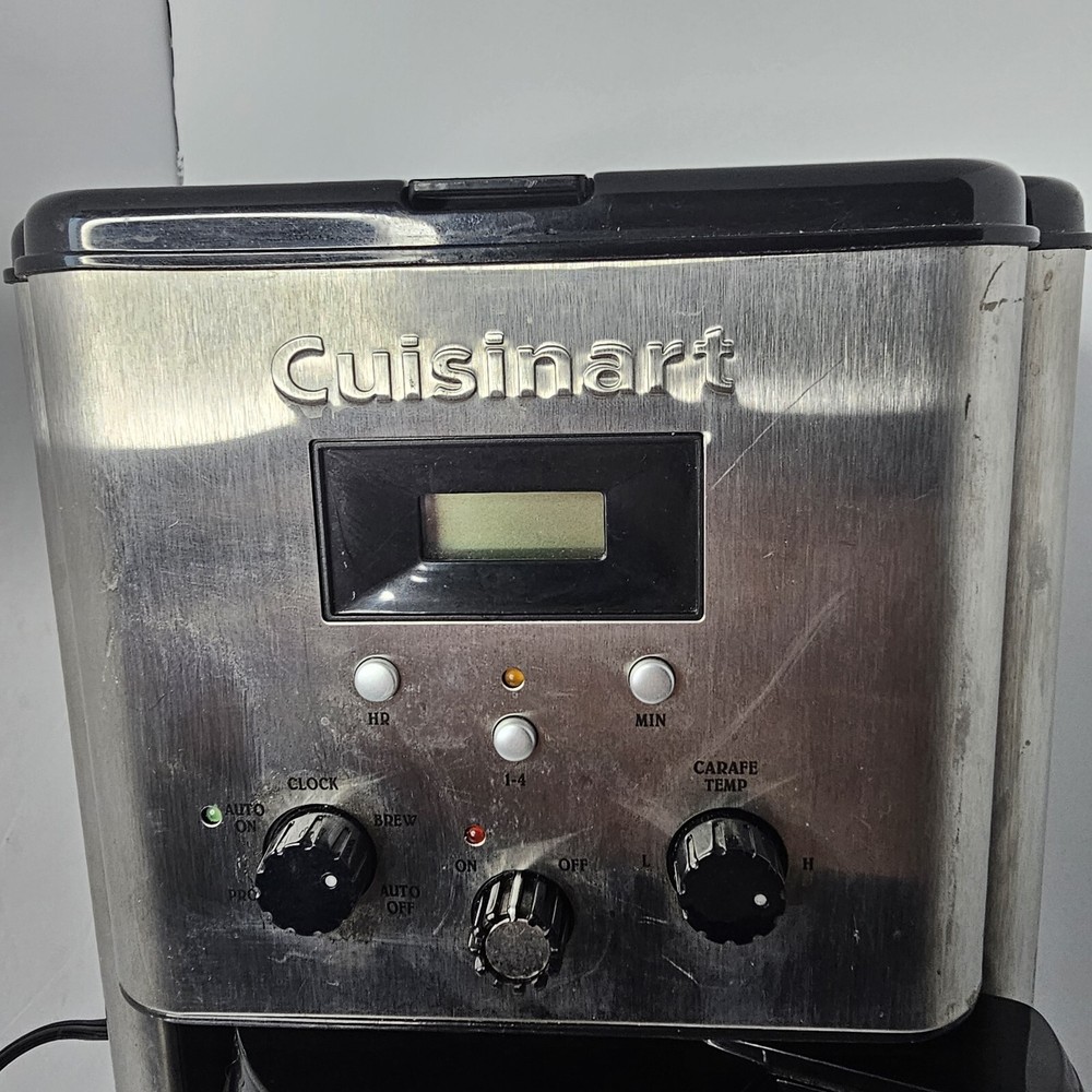 Cuisinart CBC-00 12-Cup Programmable Coffeemaker Silver/Black WORKS Breakfast