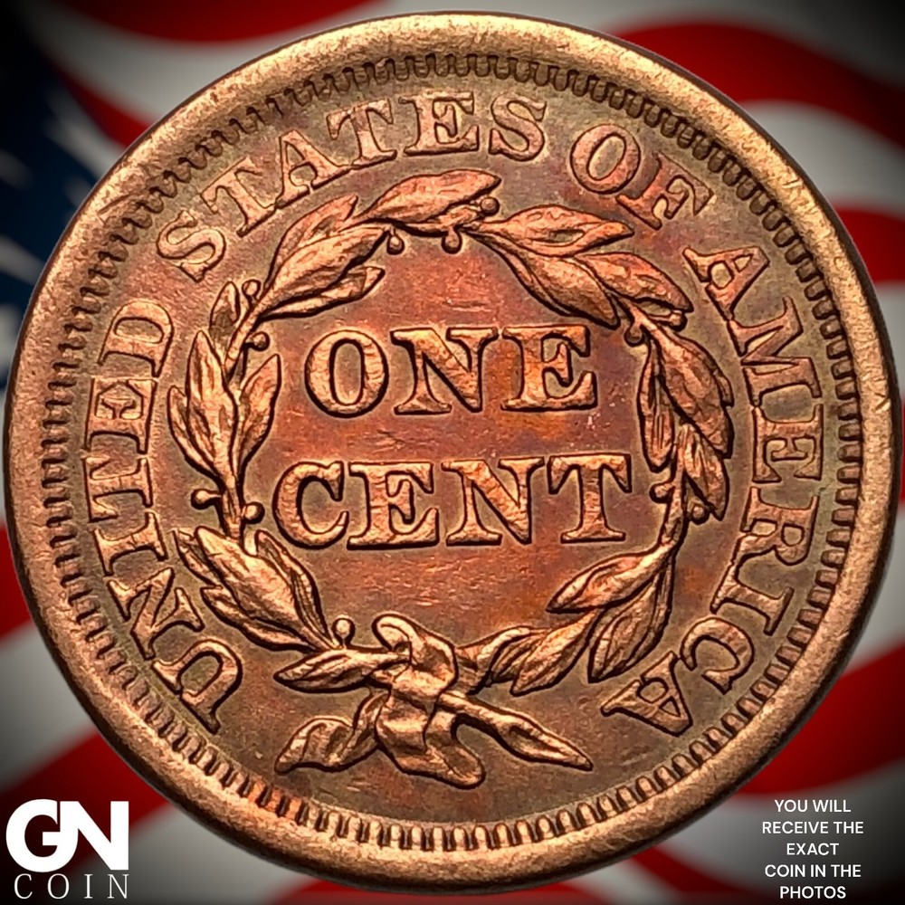 1855 Braided Hair Large Cent Y5157