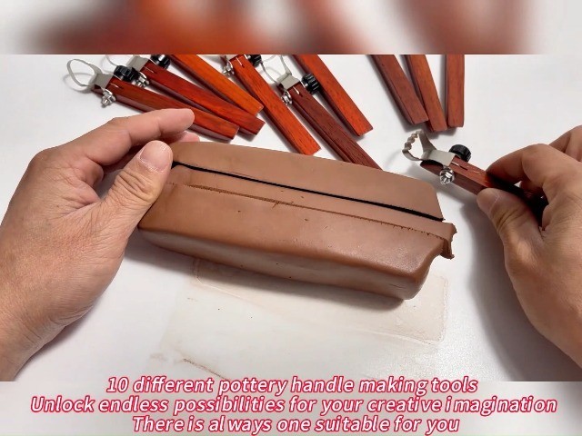 5 Pcs Pottery Handle Making Tools Set - Carving, Scraper & Clay Extruder for Mug
