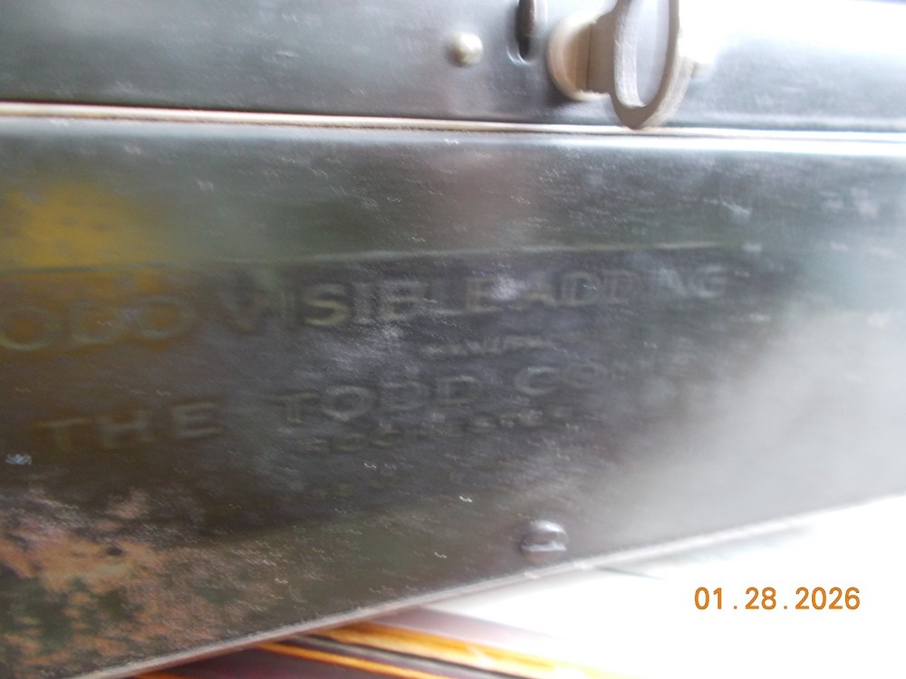 Todd Visible Adding Machine with Key