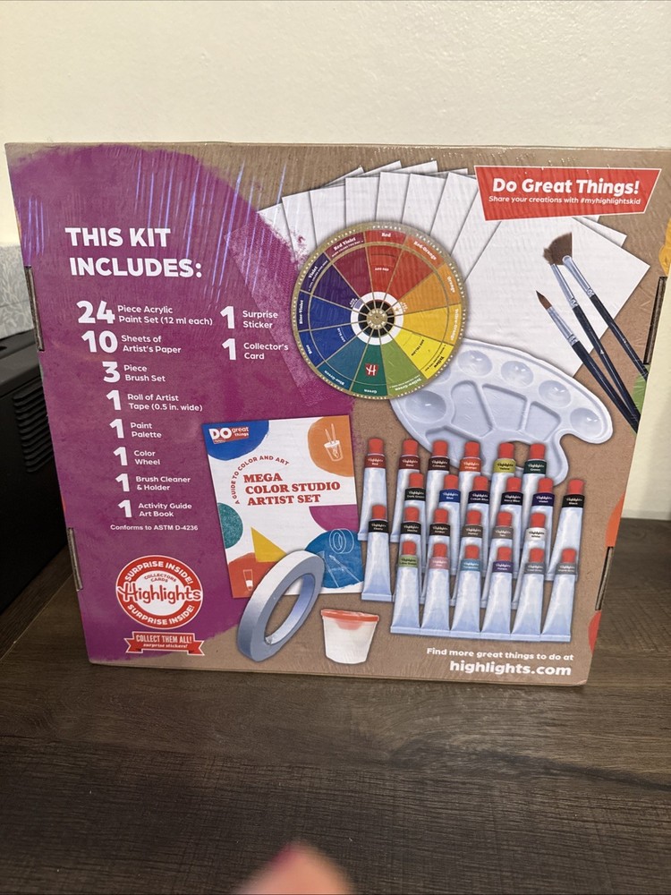 HIGHLIGHTS DEVELOPS CREATIVE EXPRESSION MEGA COLOR STUDIO ARTIST SET. NEW