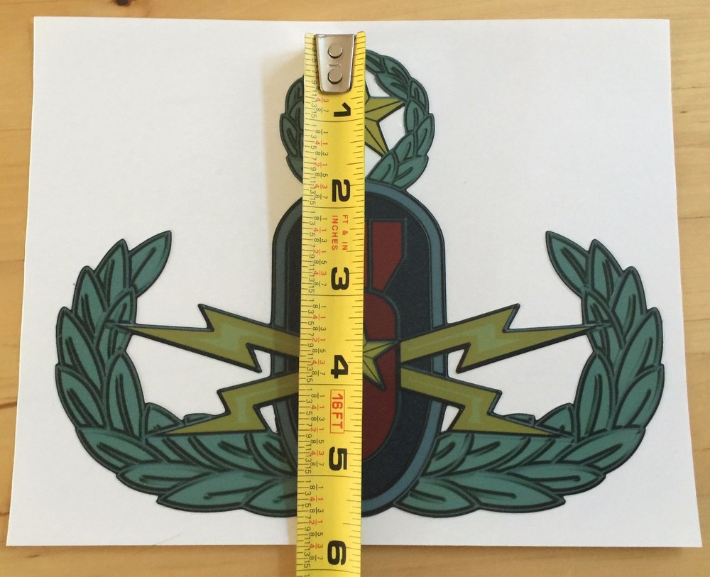 EOD - Explosive Ordnance Disposal Color Sticker 5x7