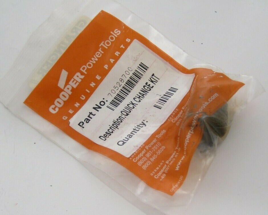 COOPER / MASTER POWER 70528700 Quick Change Kit - Prepaid Shipping