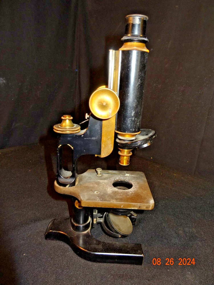 All Brass Antique Spencer Jug Handle Microscope Serial # 23461