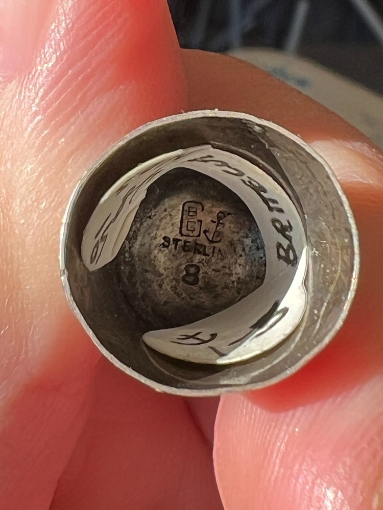 Antique Sterling Anchor Brite Cut Thimble
