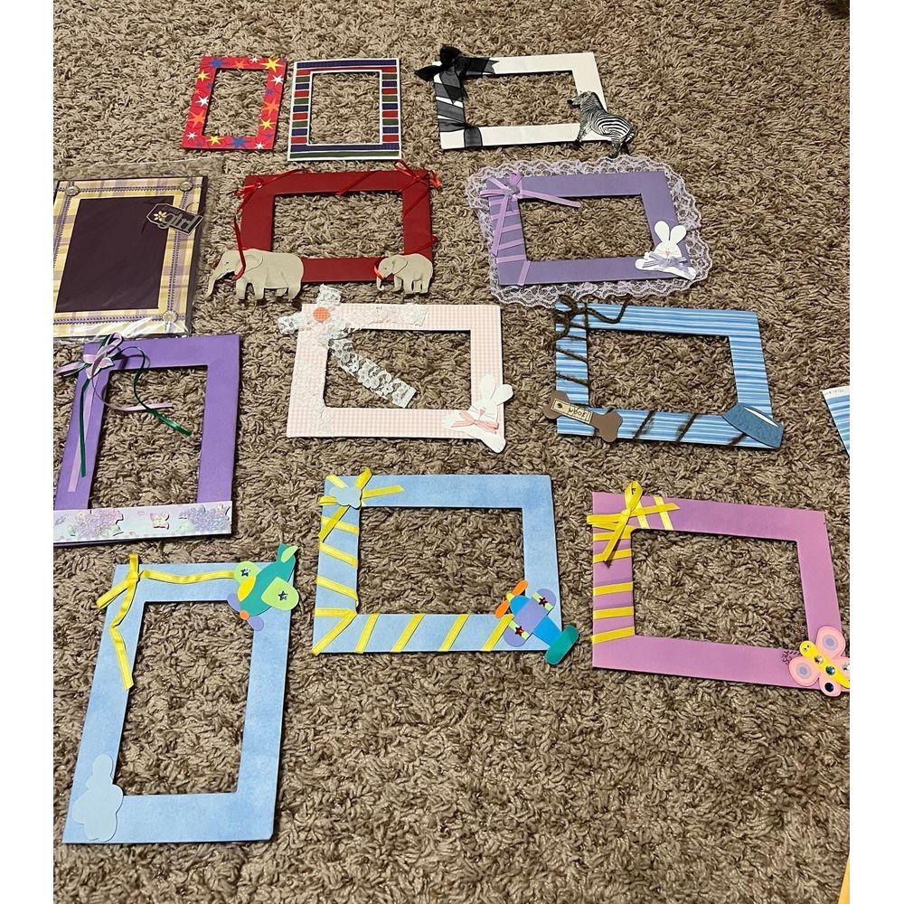 10 Handmade frames from scrapbooking, card making, crafts new