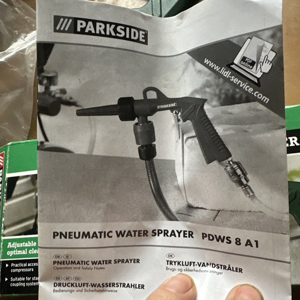 Bin Parkside Pneumatic Water Spray Gun. Pdws 8 A1
