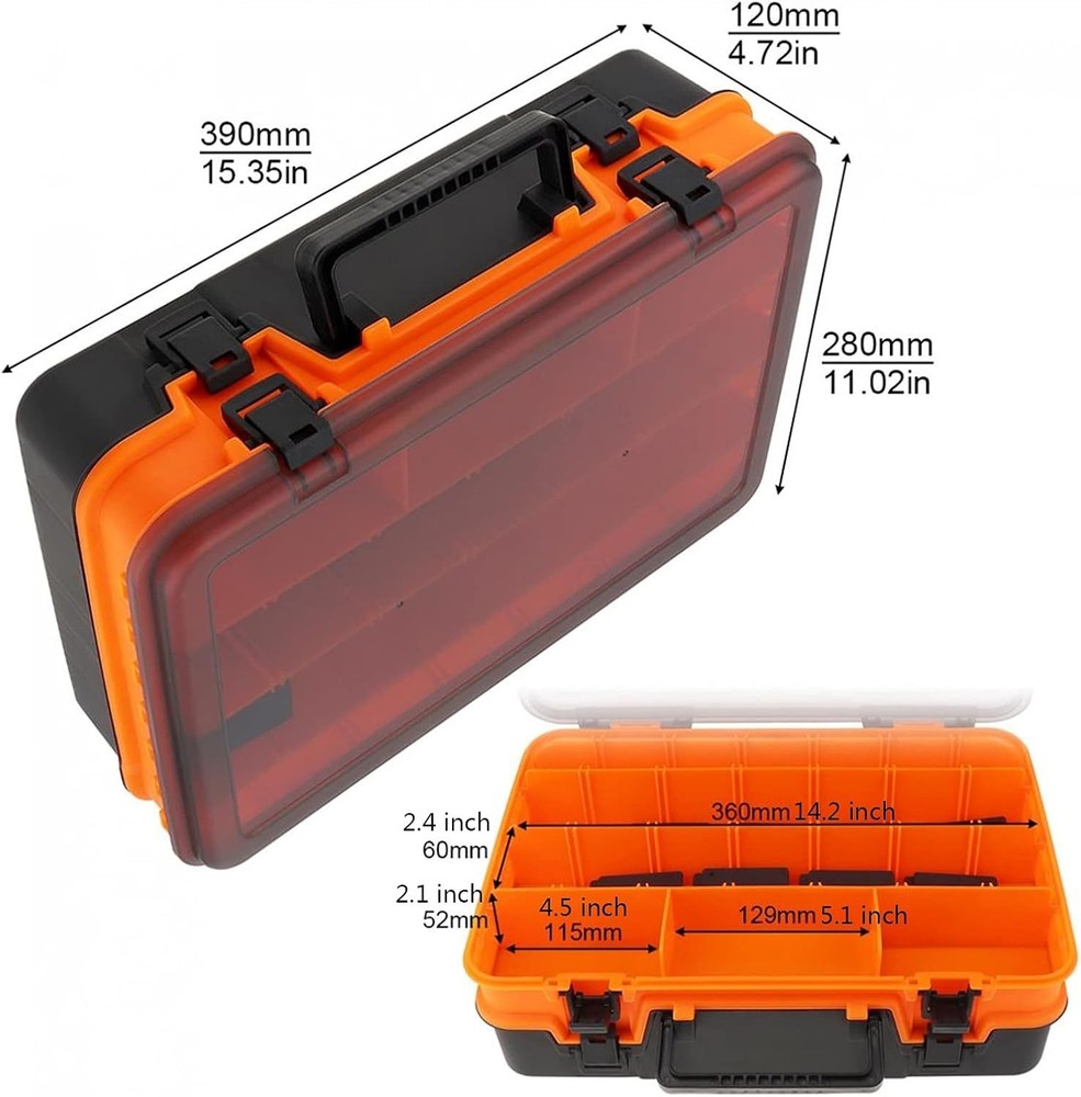 Tool Boxes Multifunction Tool Box Double Sided Thickened Large Tackle Boxes Hard