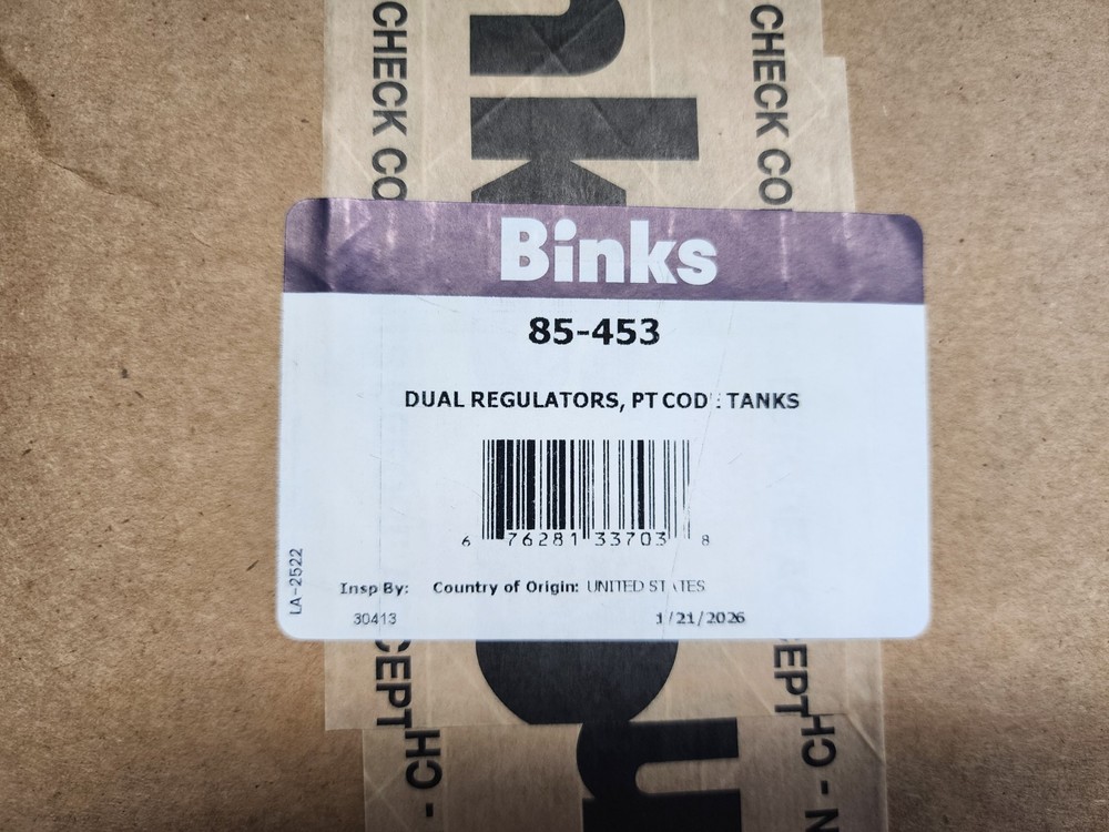 BINKS 85-453 / 85453 (BRAND NEW)
