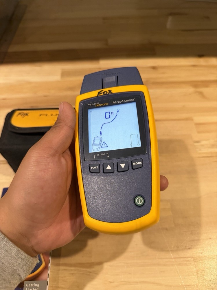 FLUKE NETWORKS MICROSCANNER 2 W/ BAG & MANUAL / SHIPS FAST