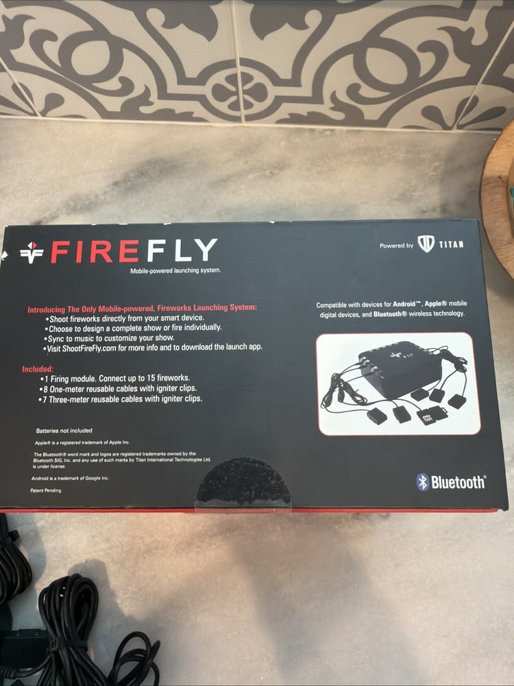 FireFly Titan-1 Bluetooth Mobile Fireworks Launch System +19 Igniter Clips 🚀