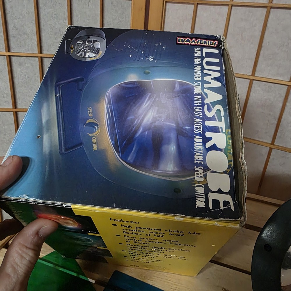 Lumastrobe Strobe Light Variable Speed/Color Tilt Stand WORKS READ