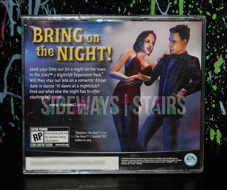 2005 THE SIMS 2 UNIVERSITY EXPANSION PACK W/ CODE zombies npc 2-disc cd-rom PC