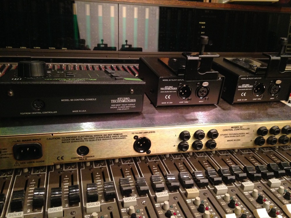 Studio Technologies Studiocomm 55/56 headphone cue amplifier talkback talent 35