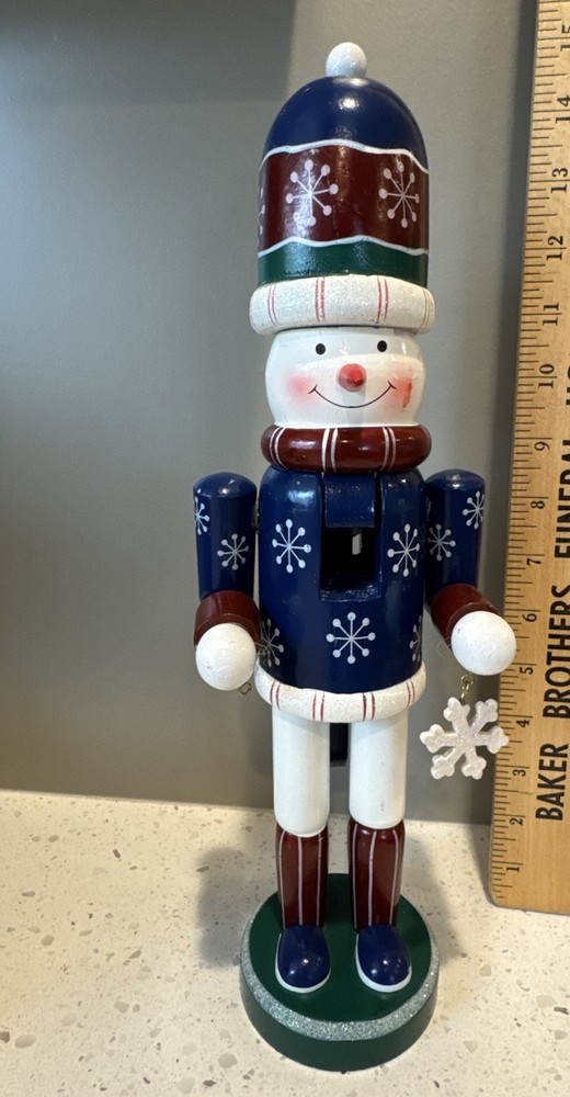 Christmas Nutcracker Snowman Decorations 14”