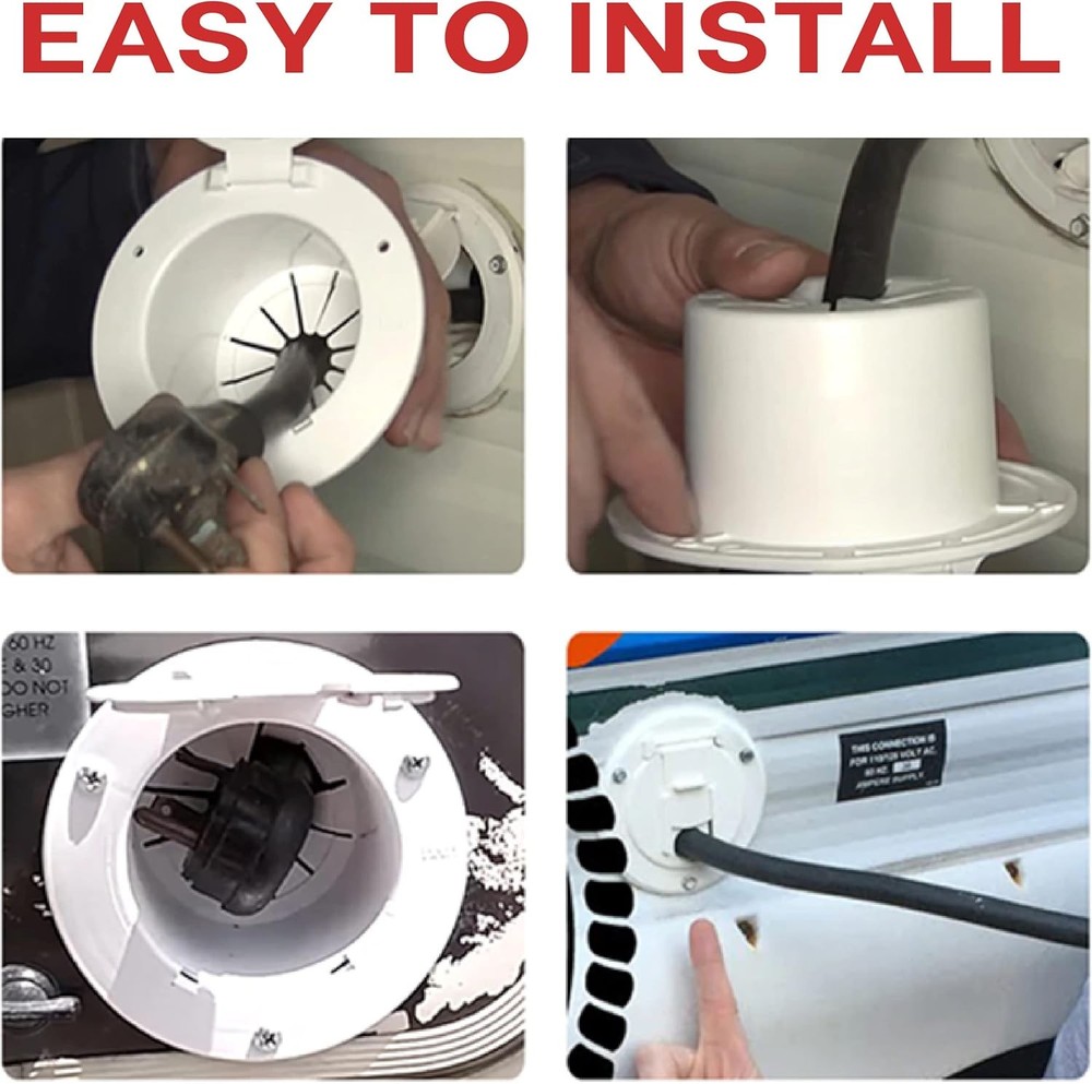 NU-SET | RV Electrical Cable Hatch | | 1 Pack, White