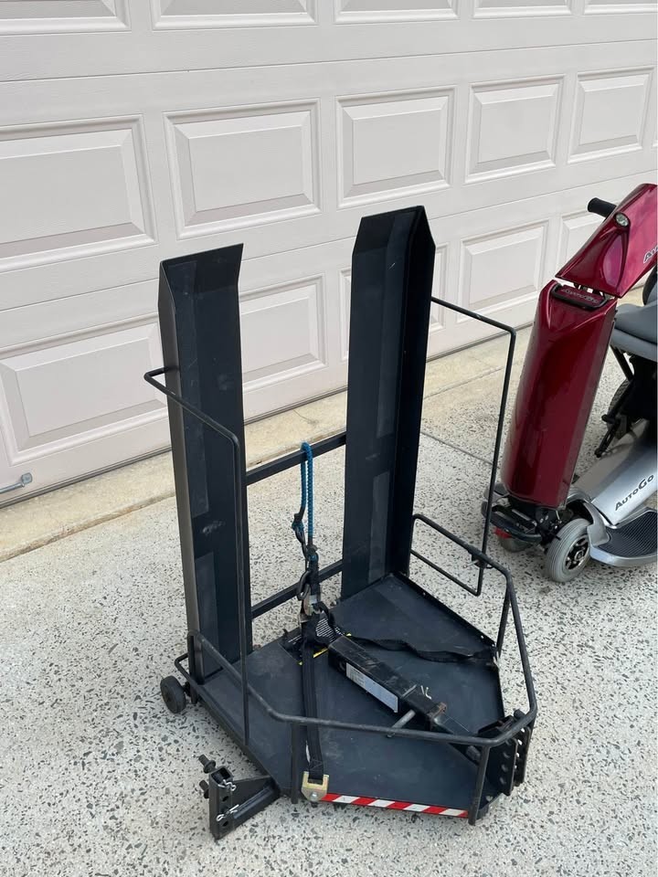 Rascal Auto Go Folding Power Chair With Hitch Carrier