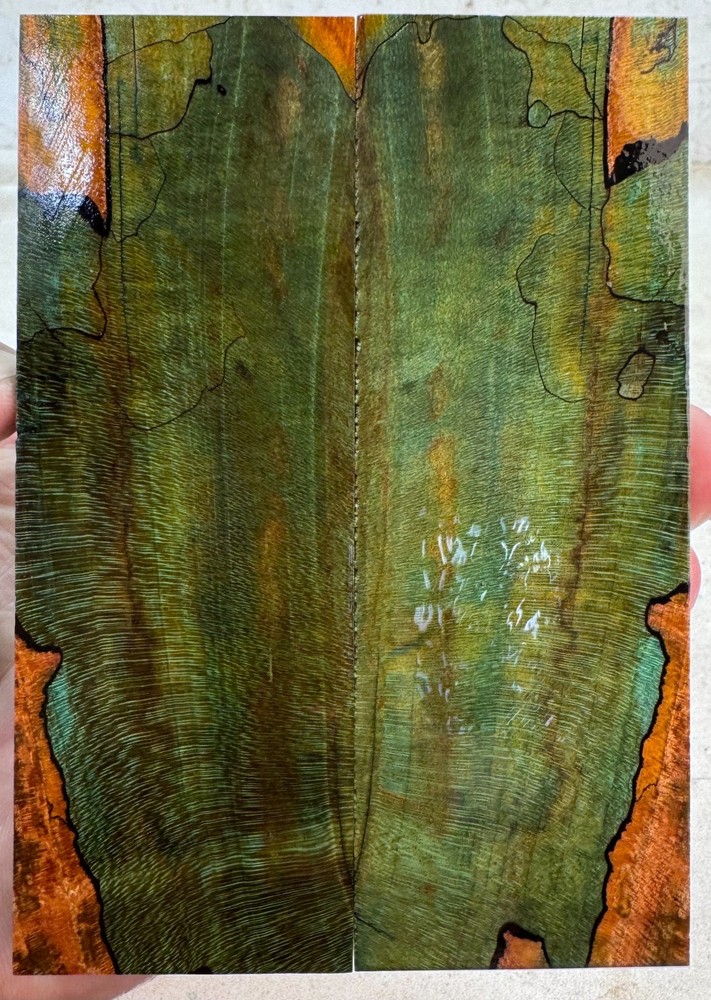 Stabilized Spalted Maple Knife Scales | SSM 202