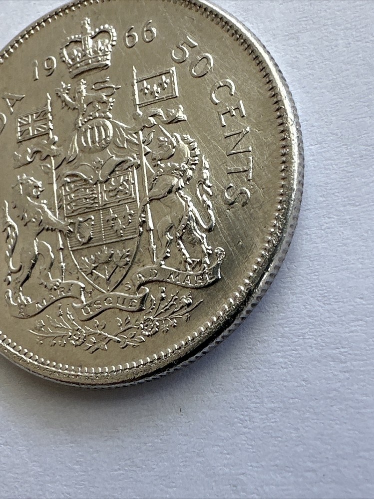 CANADA 1966 Silver Coin 50 Cents