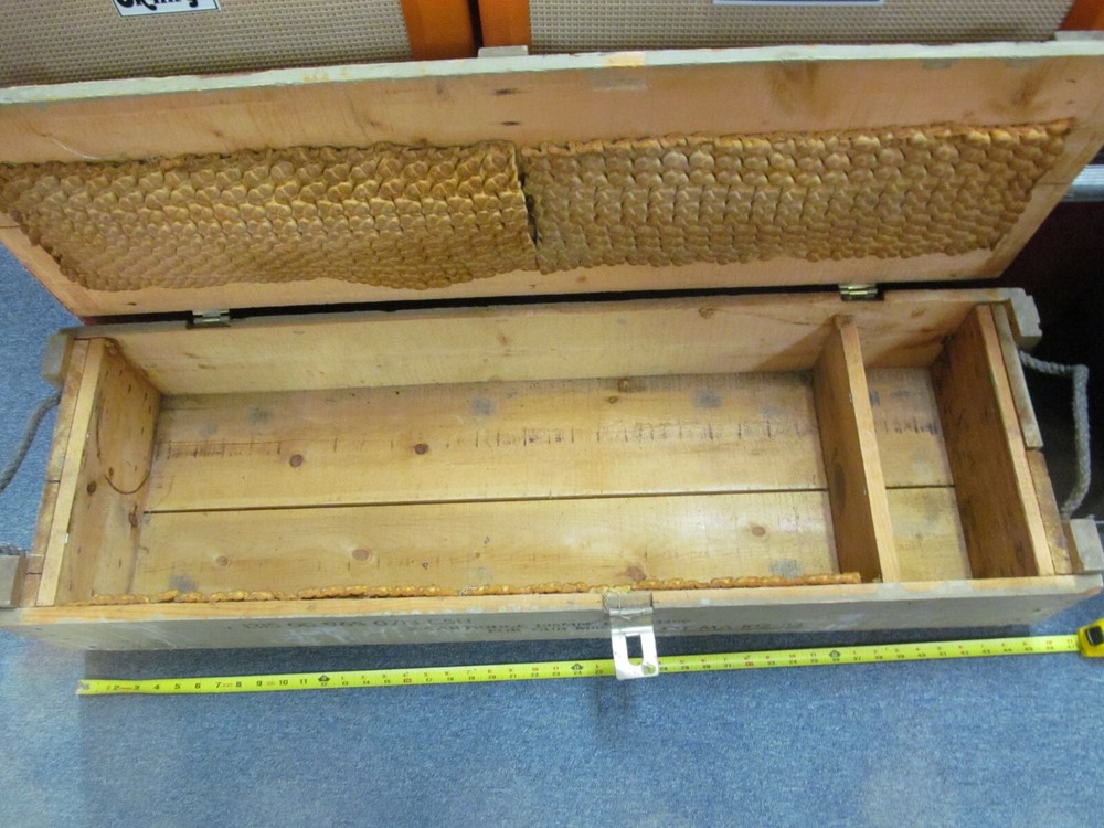 Vintage Empty Ammunition Crate 45" X 14" Crate