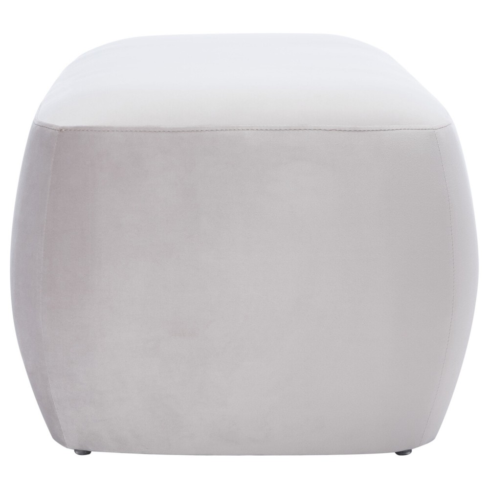 SAFAVIEH Whitley Rectangular Ottoman | Greige |