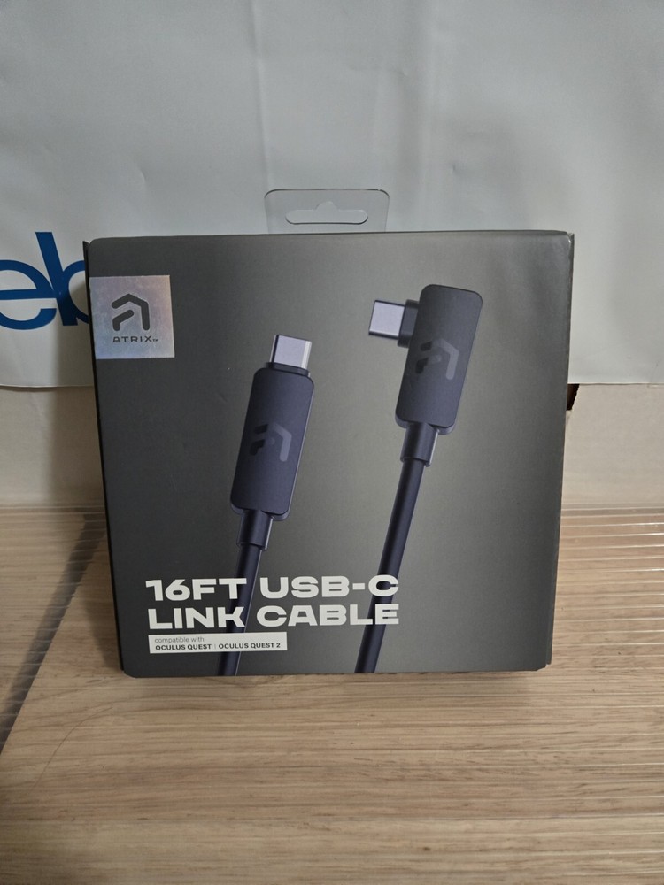 Genuine ATRIX 16FT USB-C Link Cable Compatible with Oculus Quest 1 & 2 New
