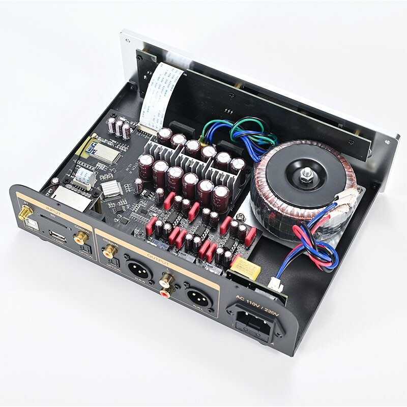 Black RH-202XPRO Audio Decoder Lossless Bluetooth 2xES9038Q2M DAC