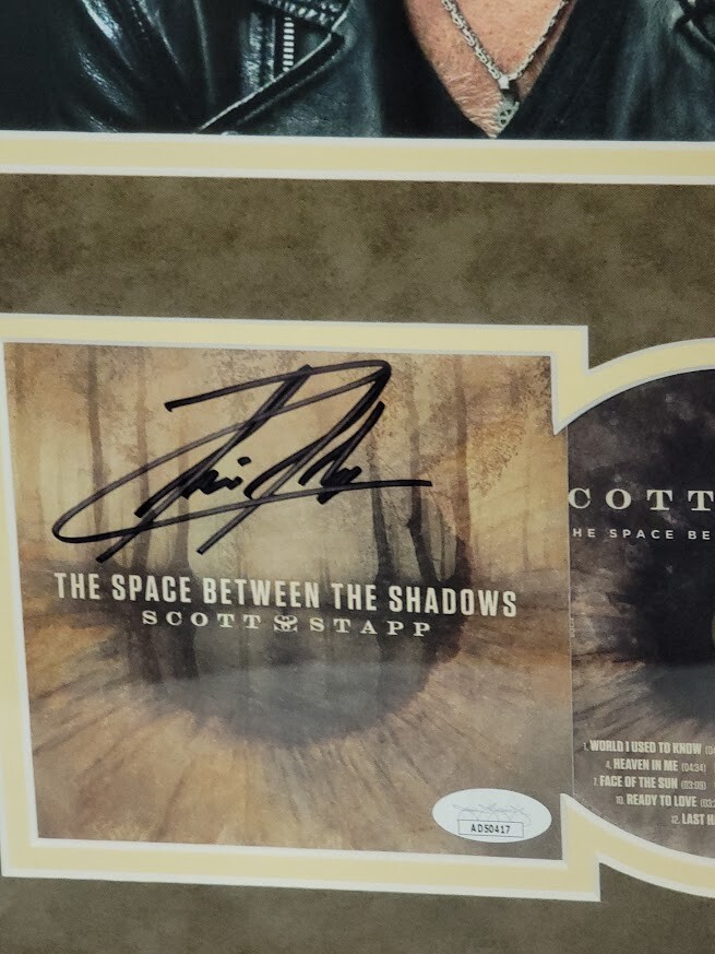 Creed Scott Saap Signed autographed The Space Between the Shadows CD JSA