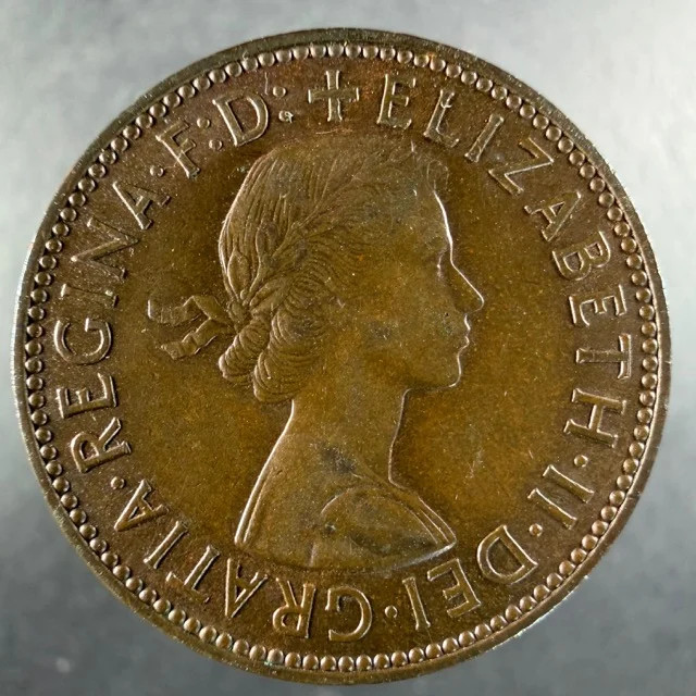 1959 Great Britain Half Penny Choice Example Elizabeth II Bronze