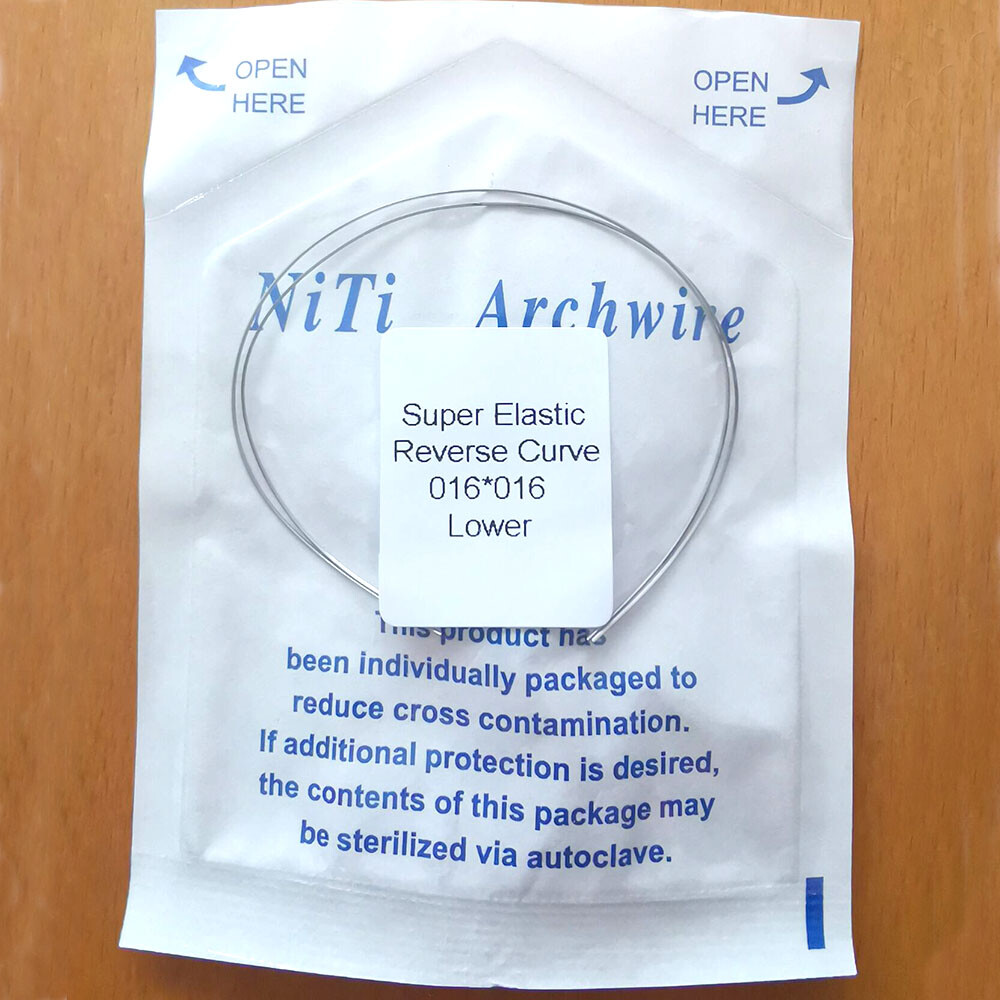 1 Pack Orthodontic Dental Niti Reverse Curve Rectangular Arch Wires BOMAOER