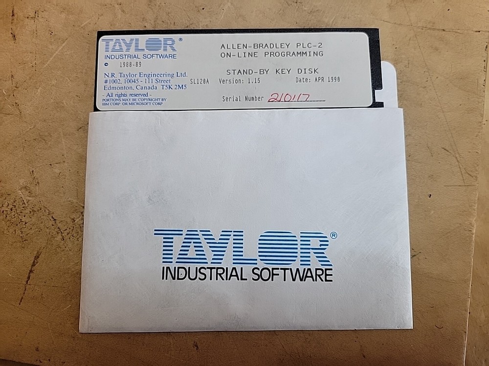 Allen Bradley PLC-2 On-Line Programming Software by Taylor Industrial