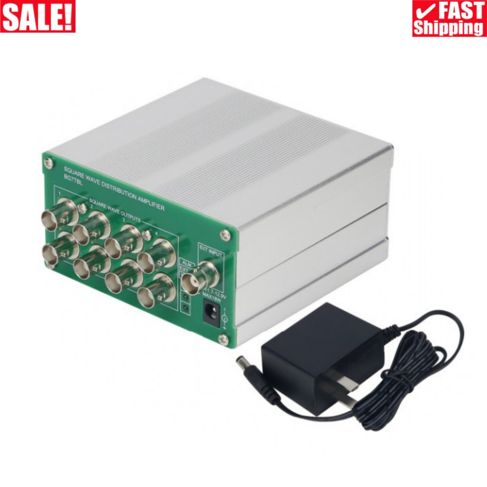BNC/SMA Port Frequency Divider Square Wave Distributor Amplifier with 8Ch Output
