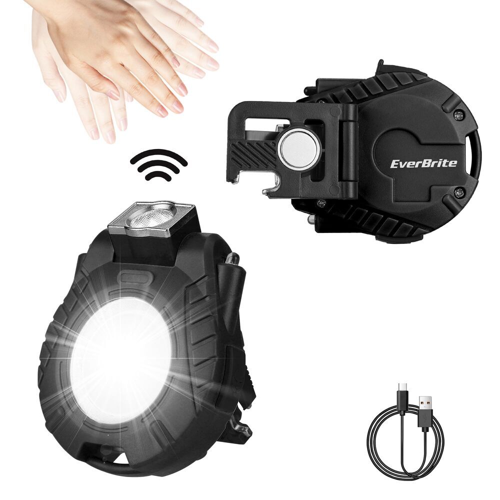 EverBrite 500 LM Rechargeable COB Keychain Work Light Sensor Mode Magnetic Light