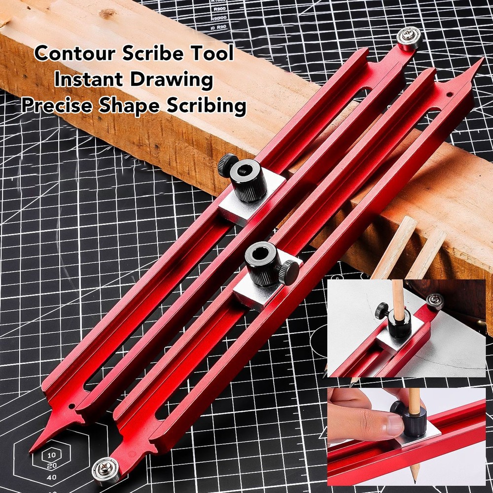Precise Contour Scribe Tool For Woodworking Professionals