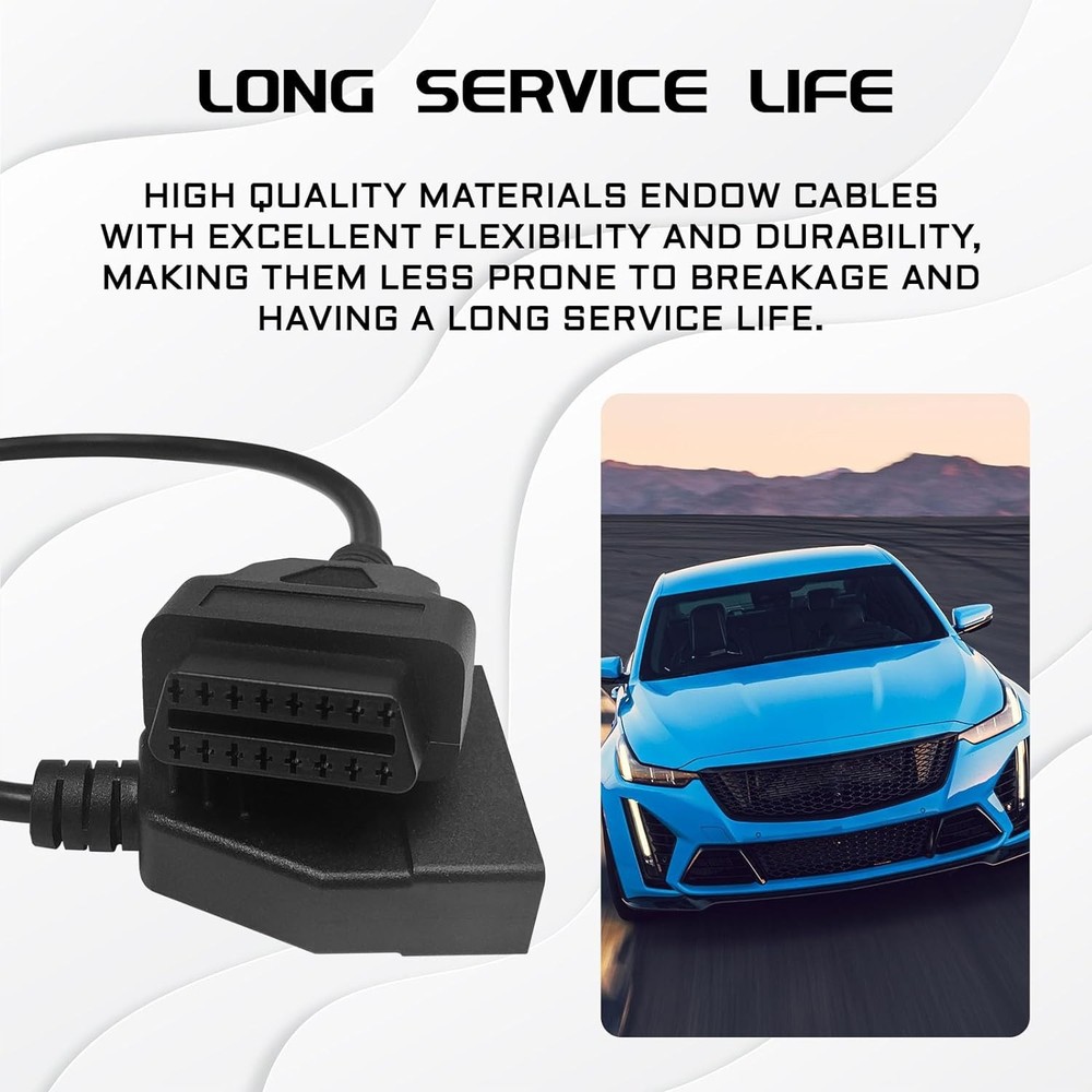 OBD1 Scanner, to OBD2 GM Adapter, OBD 1 Scanner Cable Code Reader Black