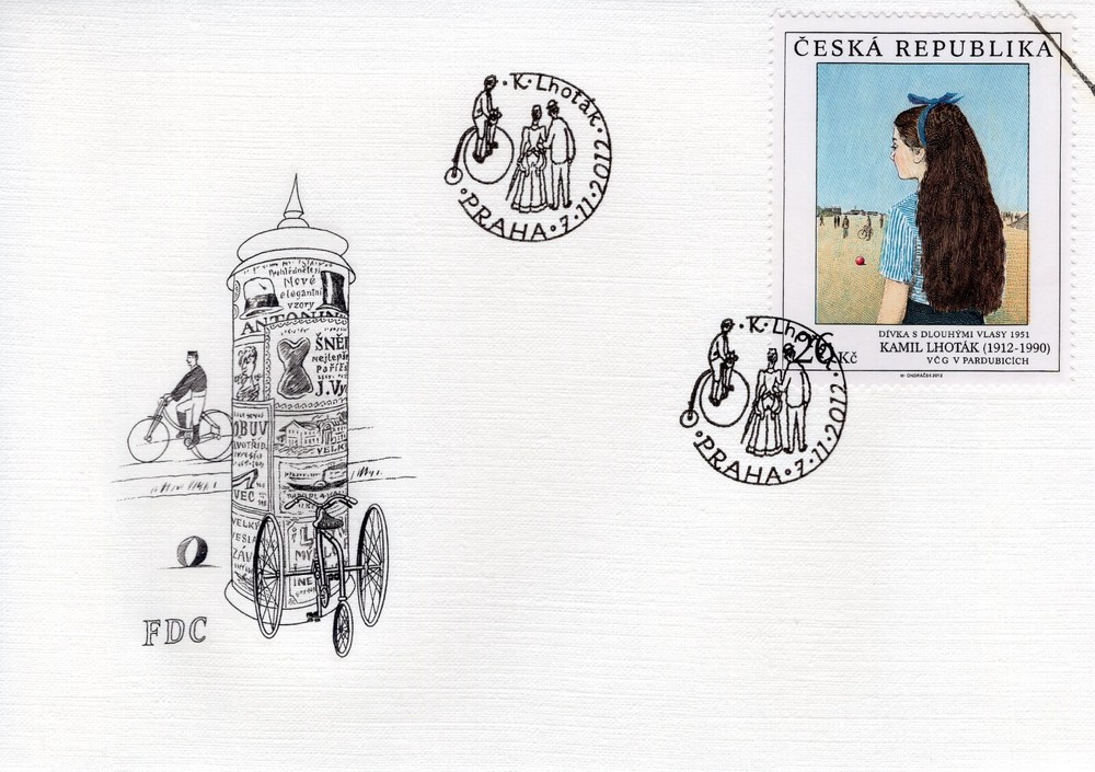 CZECH REPUBLIC 2012 Paintings FDC6090