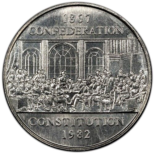 Canada 1982 Constitution 1867 Confederation BU UNC Uncirculated Dollar!!